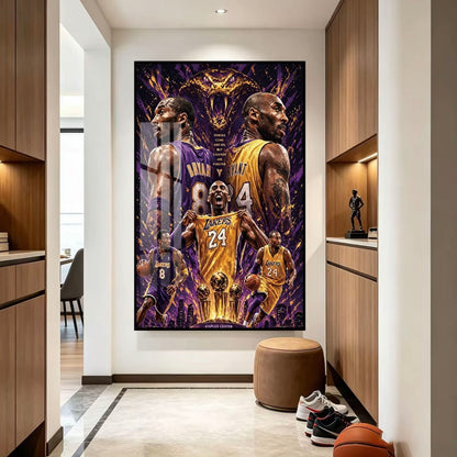 NBA Basketball Legends Poster – LeBron James Curry Jordan Kobe Bryant Wall Art