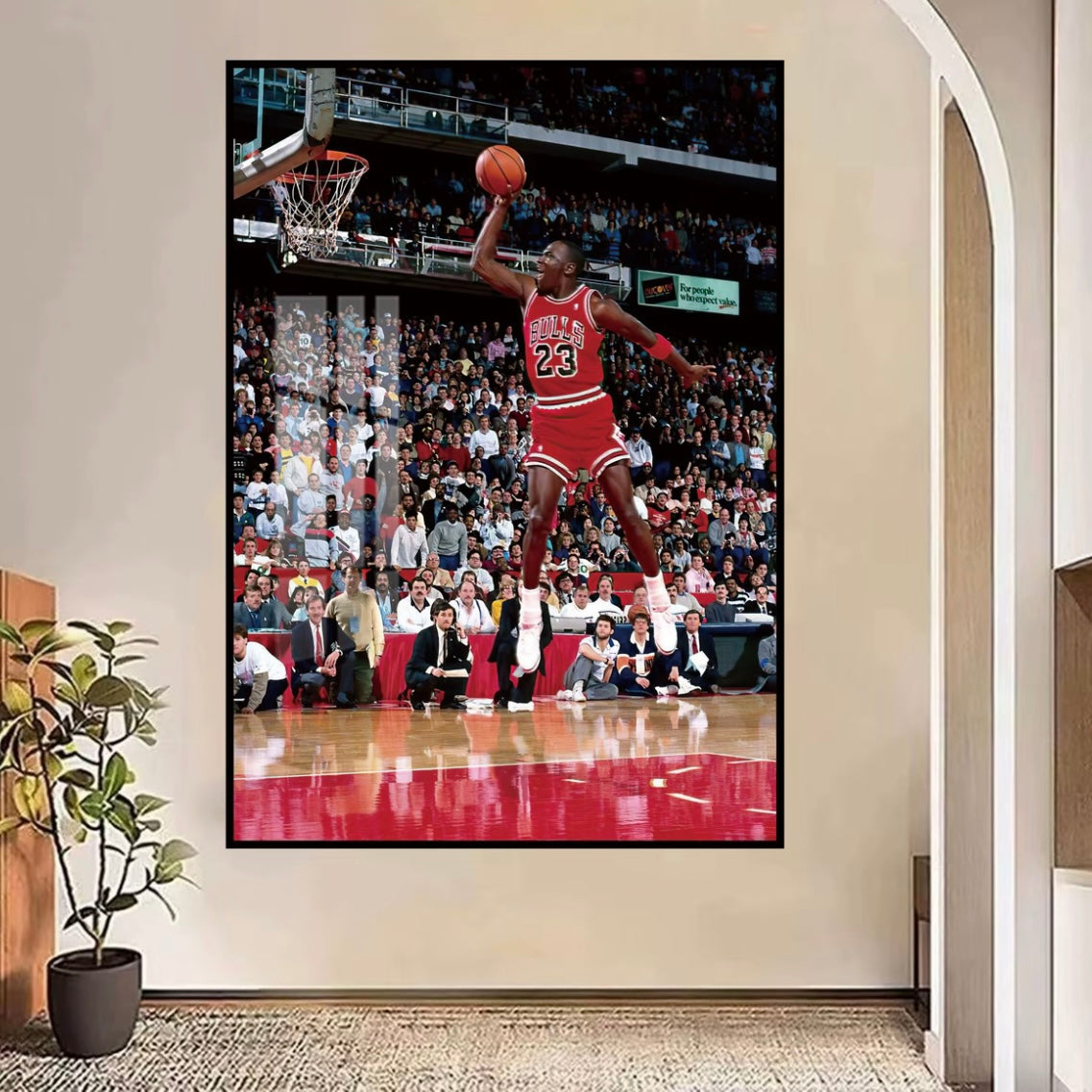 Michael Jordan Basketball GOAT Poster – NBA Legend Wall Art