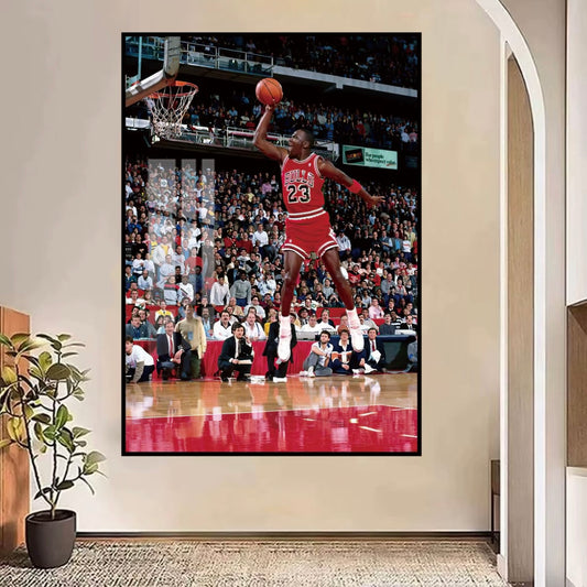 Michael Jordan Basketball GOAT Poster – NBA Legend Wall Art