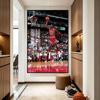 Michael Jordan Basketball GOAT Poster – NBA Legend Wall Art