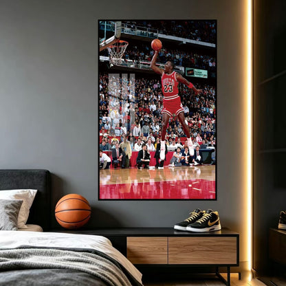 Michael Jordan Basketball GOAT Poster – NBA Legend Wall Art