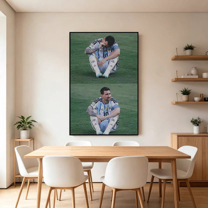 Lionel Messi Argentina No.10 Jersey Poster – Football Legend Wall Art
