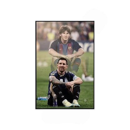 Lionel Messi Argentina No.10 Jersey Poster – Football Legend Wall Art
