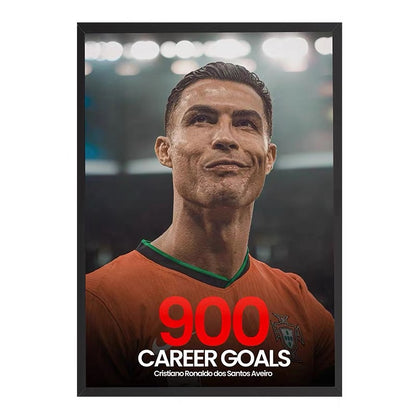 Cristiano Ronaldo 900 Goals Milestone Poster – Portugal Football Legend Wall Art