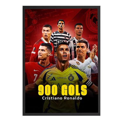 Cristiano Ronaldo 900 Goals Milestone Poster – Portugal Football Legend Wall Art