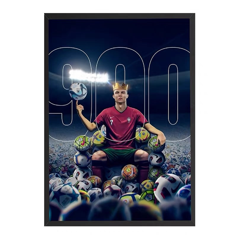 Cristiano Ronaldo 900 Goals Milestone Poster – Portugal Football Legend Wall Art