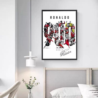Cristiano Ronaldo 900 Goals Milestone Poster – Portugal Football Legend Wall Art