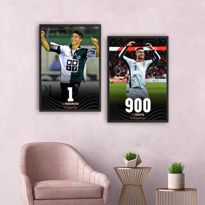 Cristiano Ronaldo 900 Goals Milestone Poster – Portugal Football Legend Wall Art