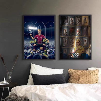 Cristiano Ronaldo 900 Goals Milestone Poster – Portugal Football Legend Wall Art