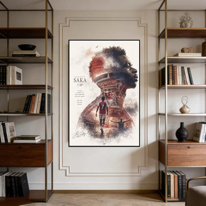 Arsenal Wenger Arteta Champions League Poster – Gunners Football Wall Art