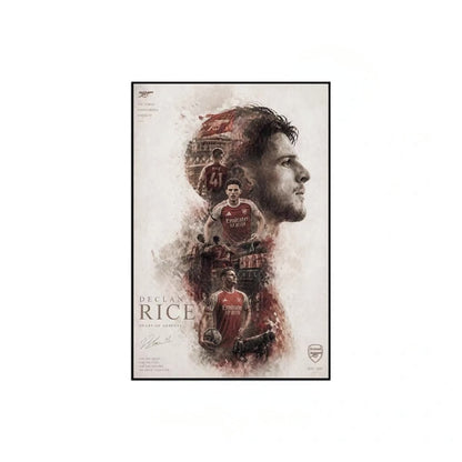 Arsenal Wenger Arteta Champions League Poster – Gunners Football Wall Art