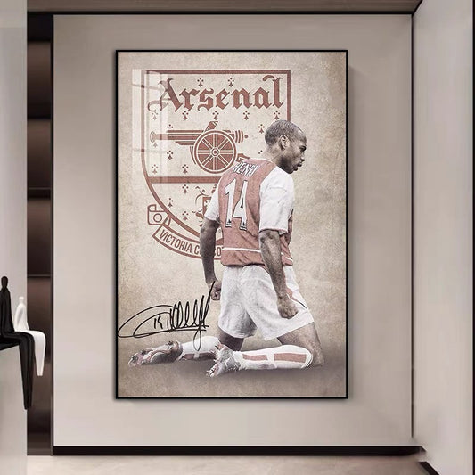 Thierry Henry Arsenal Legend Poster – Premier League Football Wall Art