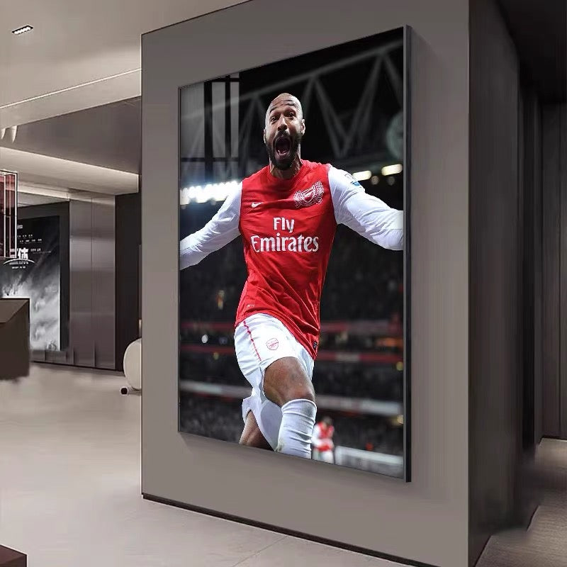 Thierry Henry Arsenal Legend Poster – Premier League Football Wall Art
