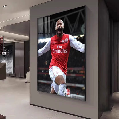 Thierry Henry Arsenal Legend Poster – Premier League Football Wall Art