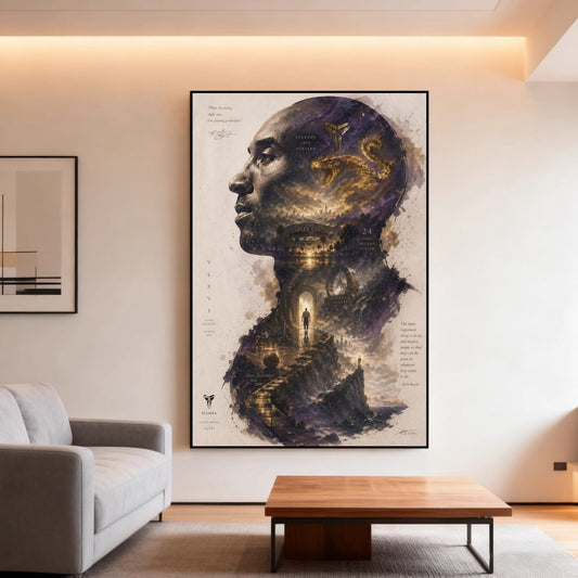 Kobe Bryant LeBron James Stephen Curry Basketball Legends Poster – NBA Wall Art
