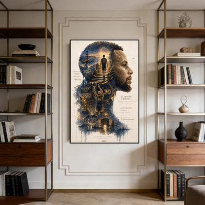 Kobe Bryant LeBron James Stephen Curry Basketball Legends Poster – NBA Wall Art