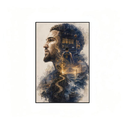 Kobe Bryant LeBron James Stephen Curry Basketball Legends Poster – NBA Wall Art