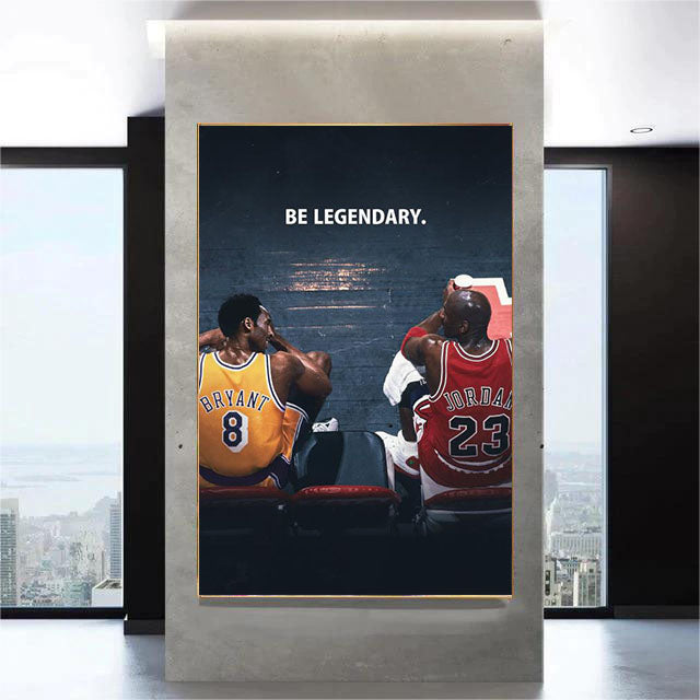 Michael Jordan🐐Kobe🐍James👑 Vertical 2:3 WallArt