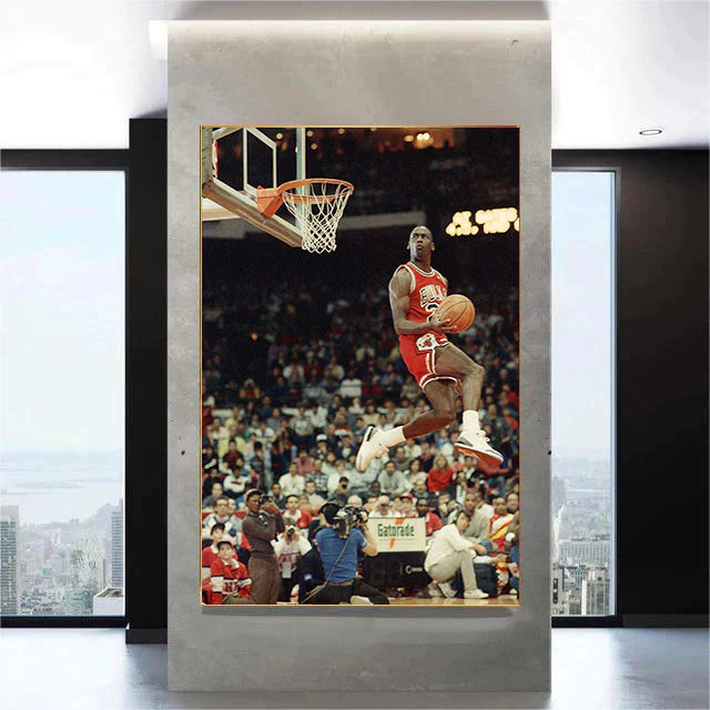 Michael Jordan Dunk - Vertical 2:3 WallArt