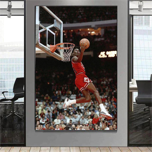 Michael Jordan Dunk - Vertical 2:3 WallArt