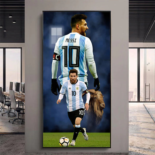 Lionel Messi Argentina - Vertical 1:2 WallArt