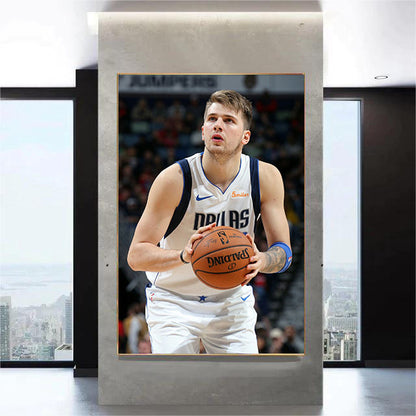 LUKA DONCIC WALL ART - Crystal Porcelain Painting - Aluminum Frame