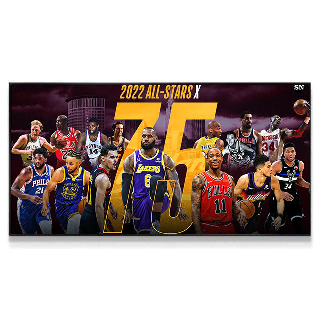 【Top 75 NBA Players】Horizontal 2:1 WallArt