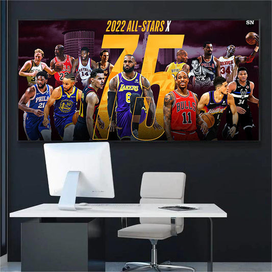 【Top 75 NBA Players】Horizontal 2:1 WallArt