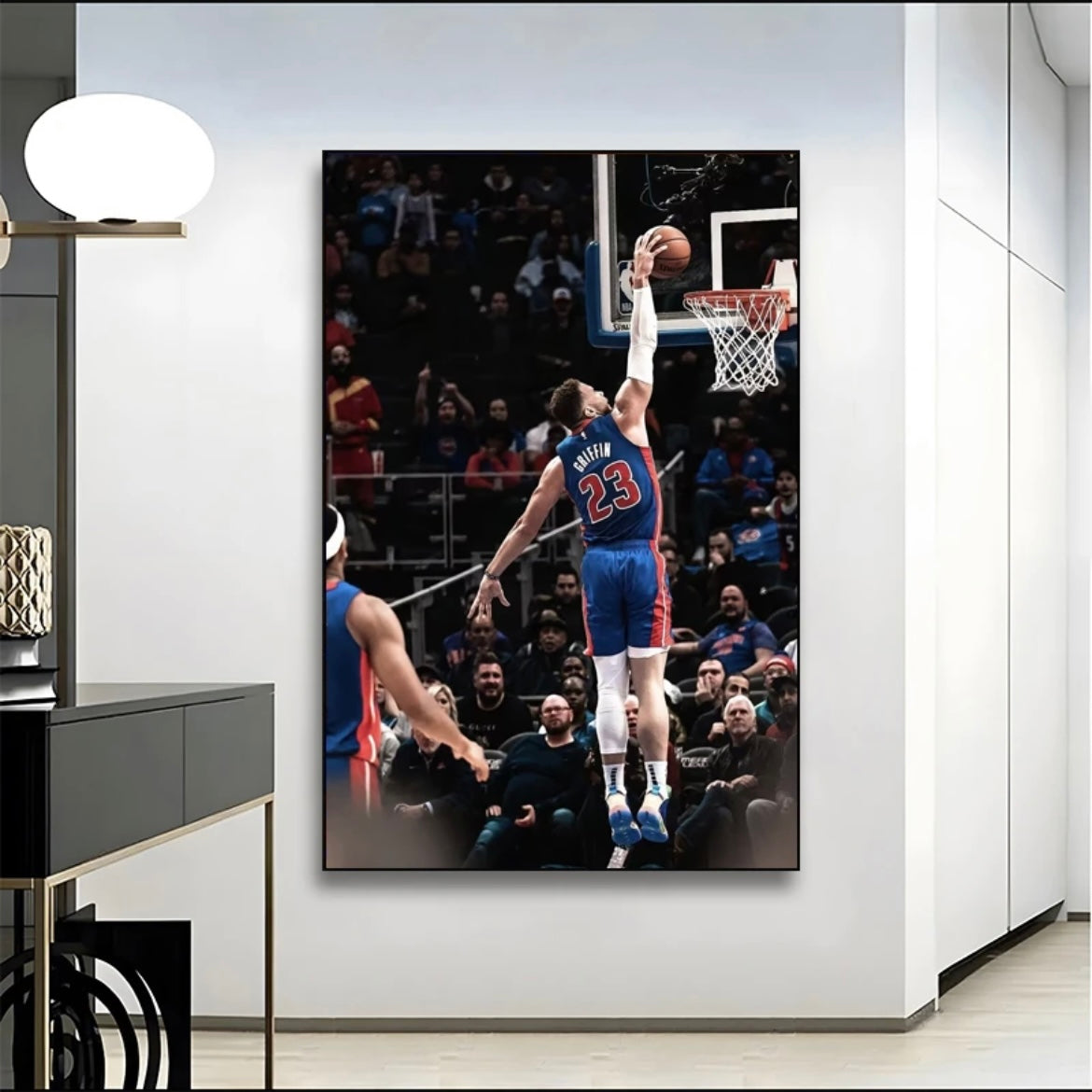 Blake Austin Griffin Wall Art - Crystal Porcelain Painting - Aluminum Frame