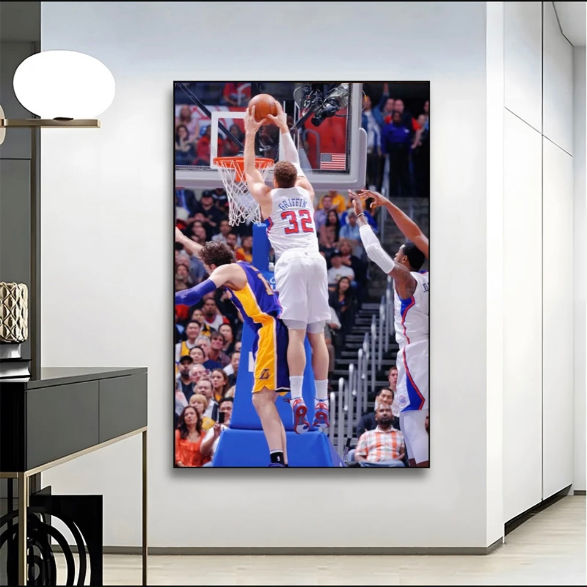 Blake Austin Griffin Wall Art - Crystal Porcelain Painting - Aluminum Frame