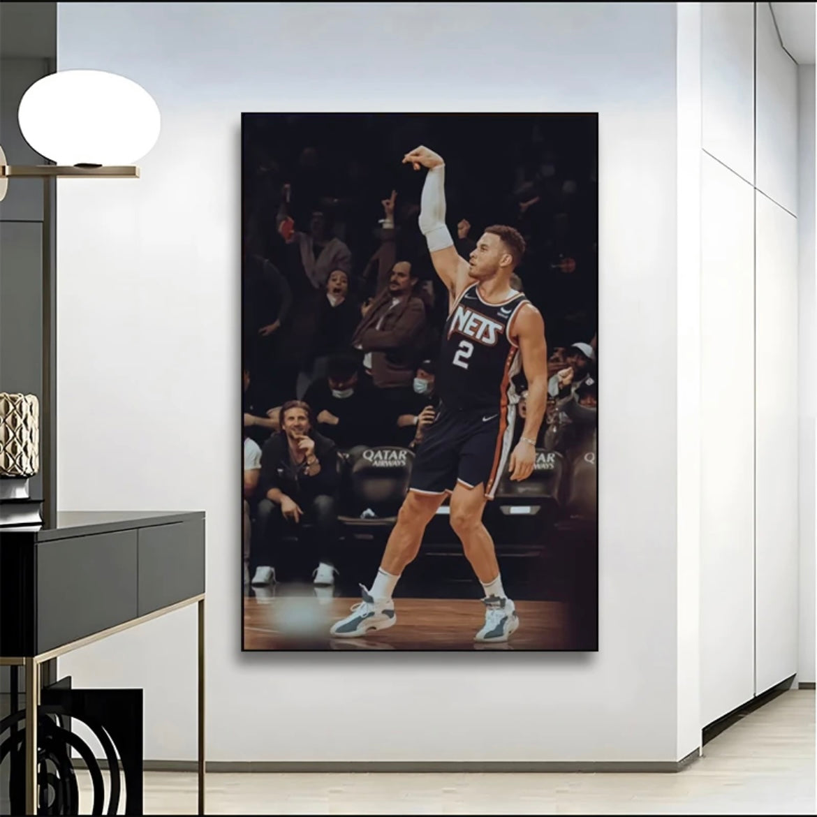 Blake Austin Griffin Wall Art - Crystal Porcelain Painting - Aluminum Frame