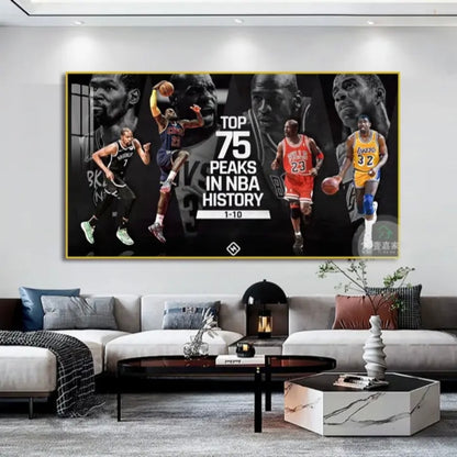 【Top 75 NBA Players】Horizontal 2:1 WallArt