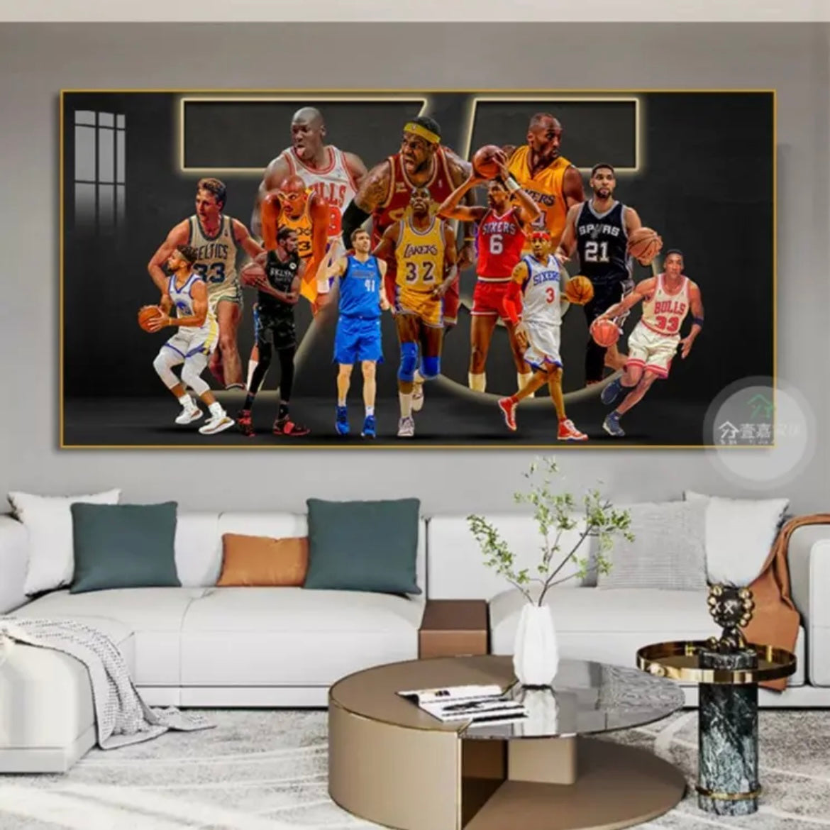 【Top 75 NBA Players】Horizontal 2:1 WallArt