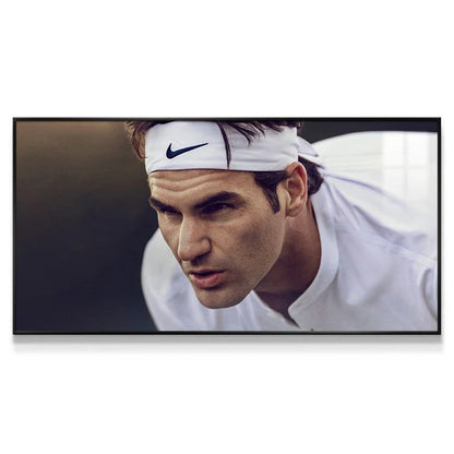 Roger Federer 2:1 WallArt - Crystal Porcelain Painting - Aluminum Frame