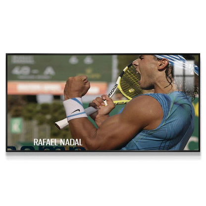 Rafael Nadal 2:1 WallArt - Crystal Porcelain Painting - Aluminum Frame