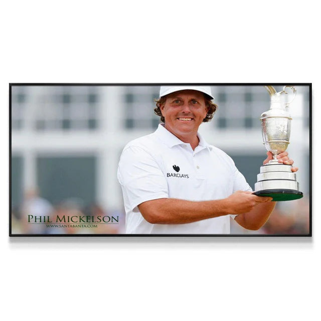 Phil Mickelson 2:1 WallArt - Crystal Porcelain Painting - Aluminum Frame