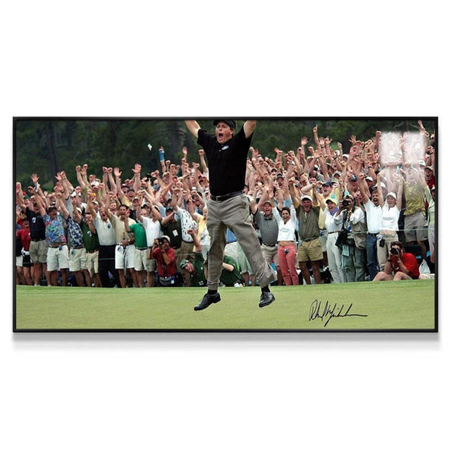 Phil Mickelson 2:1 WallArt - Crystal Porcelain Painting - Aluminum Frame