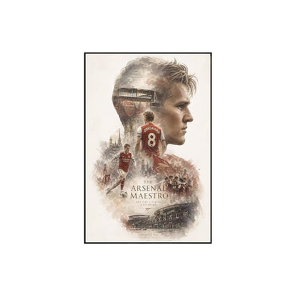 Arsenal Wenger Arteta Champions League Poster – Gunners Football Wall Art